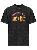 Vintage Washed AC/DC High Voltage Graphic T-Shirt