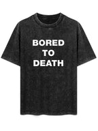 Blink-182 Bored to Death Text Graphic T-Shirt