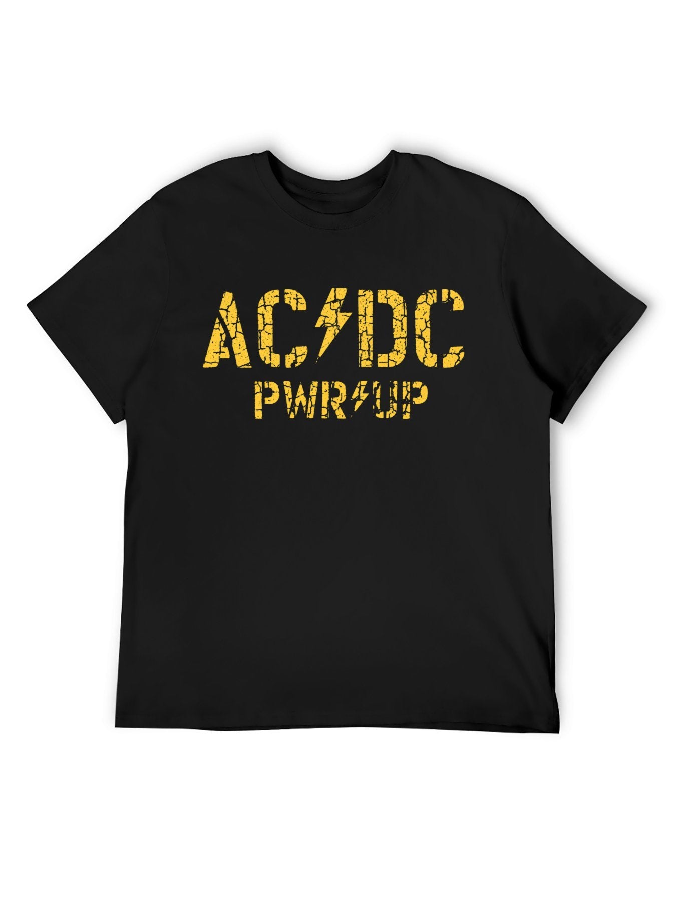 AC/DC PWR UP Distressed Logo Graphic T-Shirt