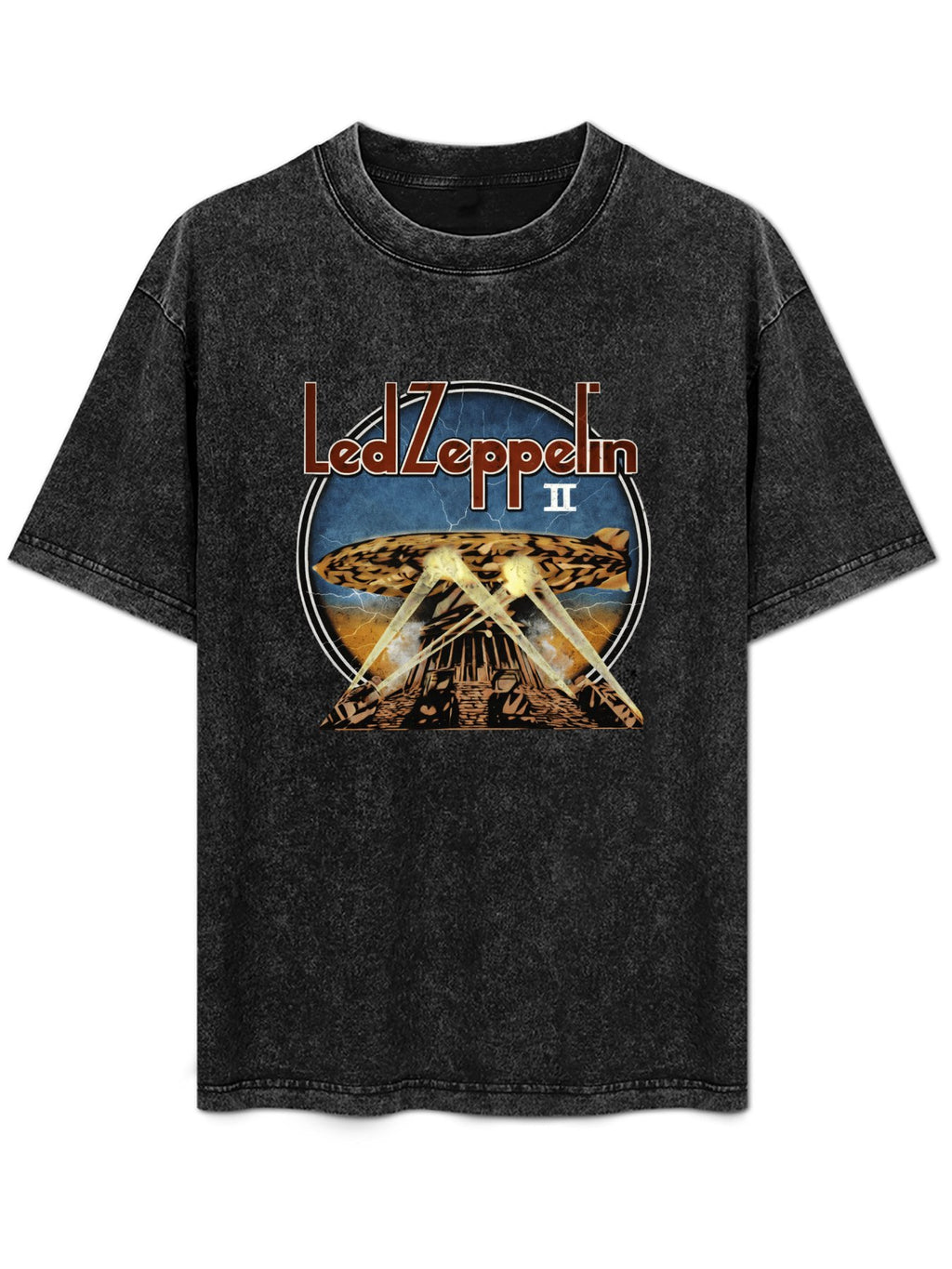 Led Zeppelin II Airship Searchlight Graphic T-Shirt