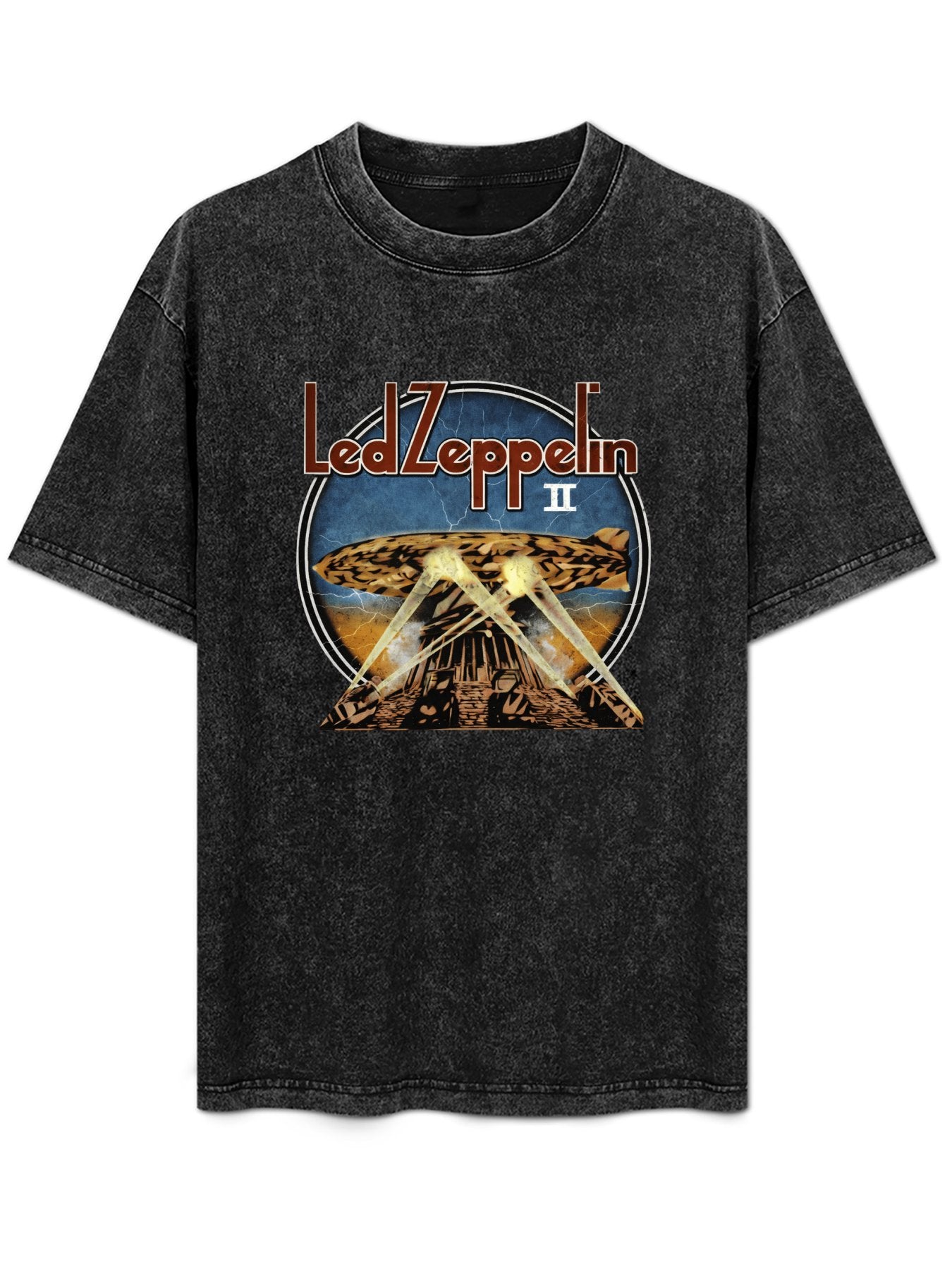 Led Zeppelin II Airship Searchlight Graphic T-Shirt