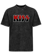 KISS Red and Black Logo Graphic T-Shirt