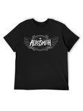 Aerosmith Winged Logo Minimalist Rock T-Shirt