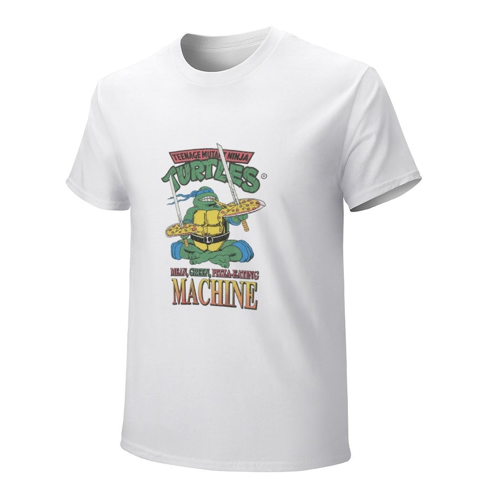 Teenage Mutant Ninja Turtles Pizza Machine Graphic White T-Shirt