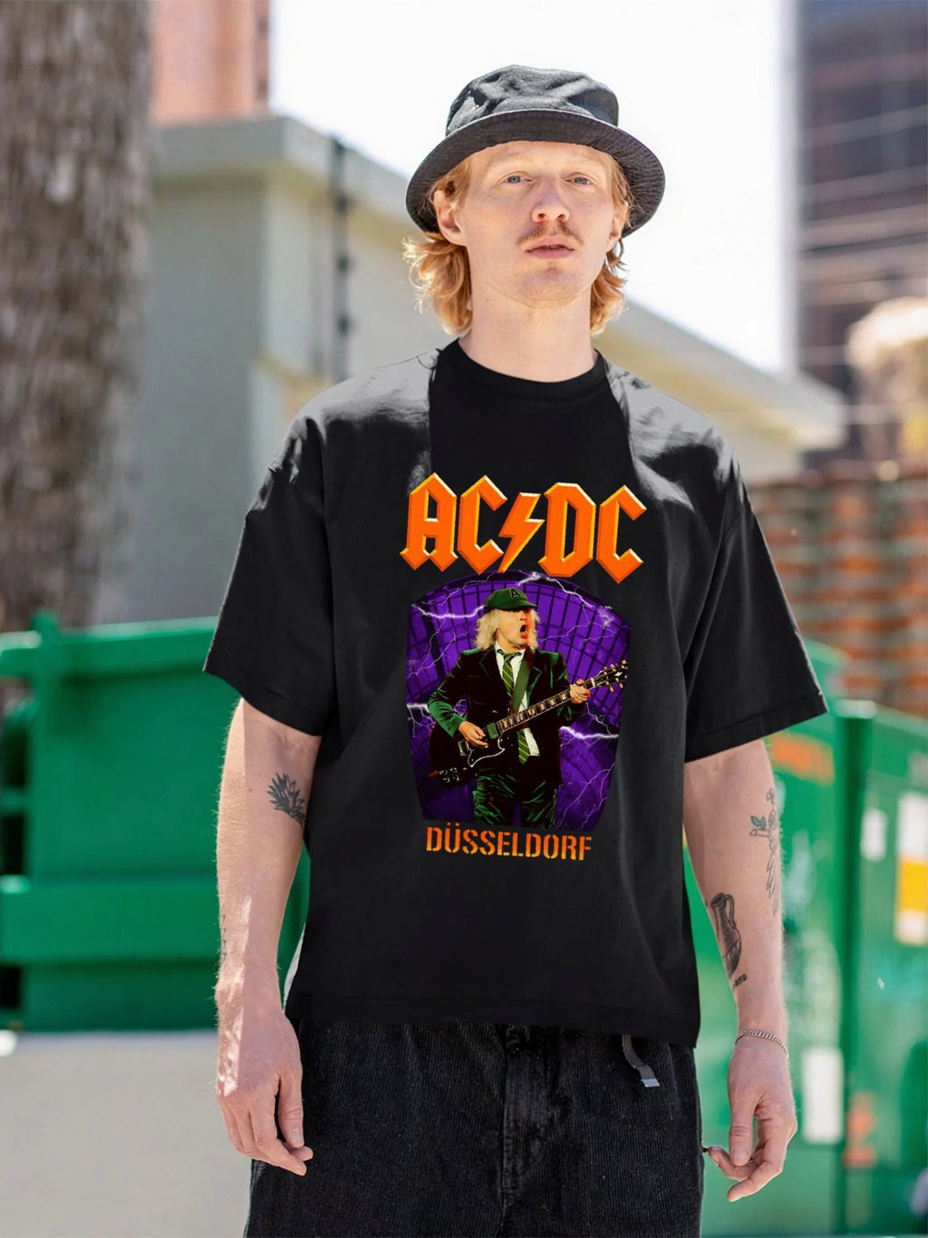 AC/DC Guitarist Düsseldorf Lightning Tour T-Shirt