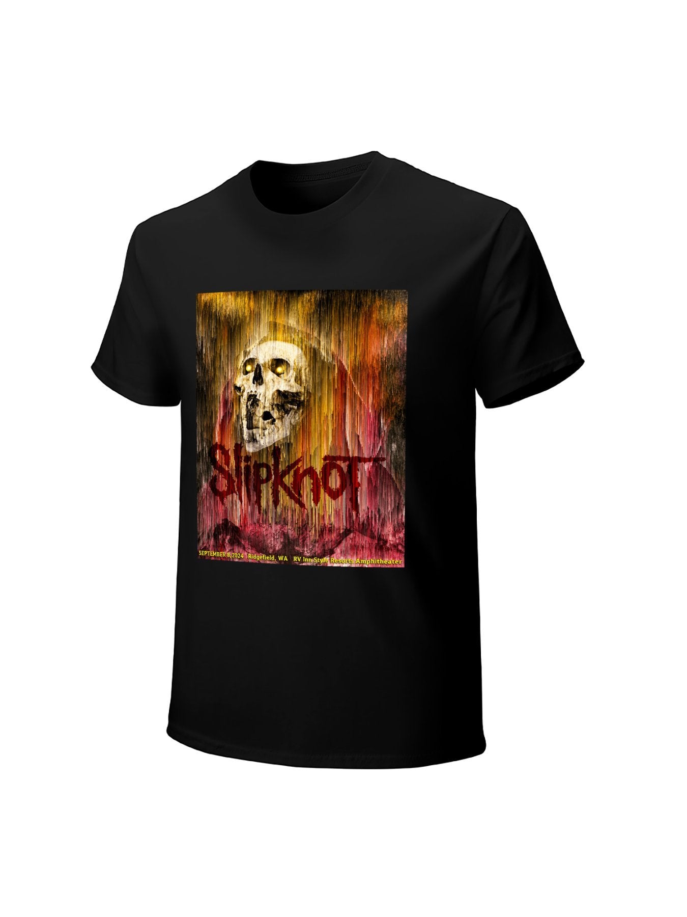 Slipknot Skull Concert Poster Graphic T-Shirt