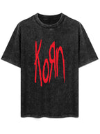 Korn Red Logo Graphic T-Shirt
