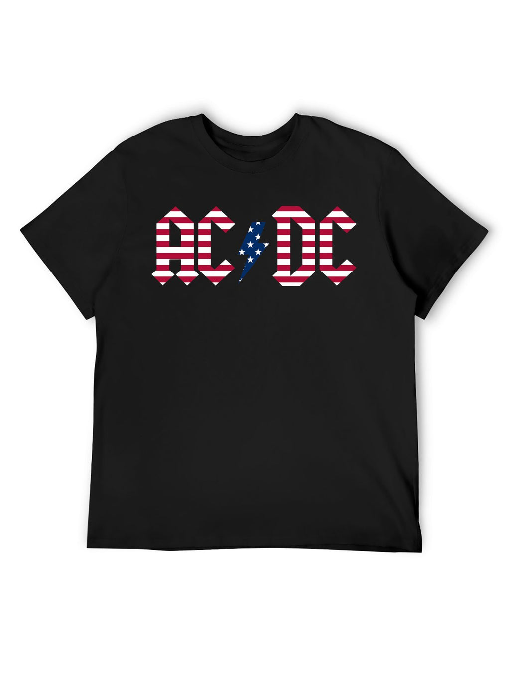 AC/DC American Flag Logo Graphic T-Shirt