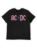AC/DC American Flag Logo Graphic T-Shirt