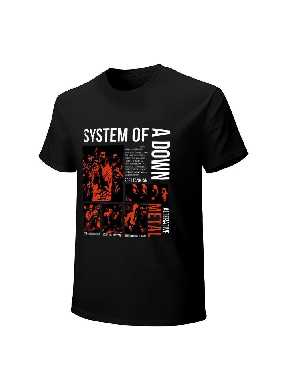 System of a Down Alternative Rock Collage T-Shirt