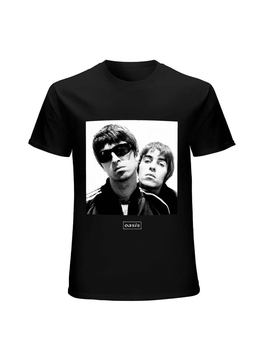 Oasis Black-and-White Duo Photo Graphic T-Shirt
