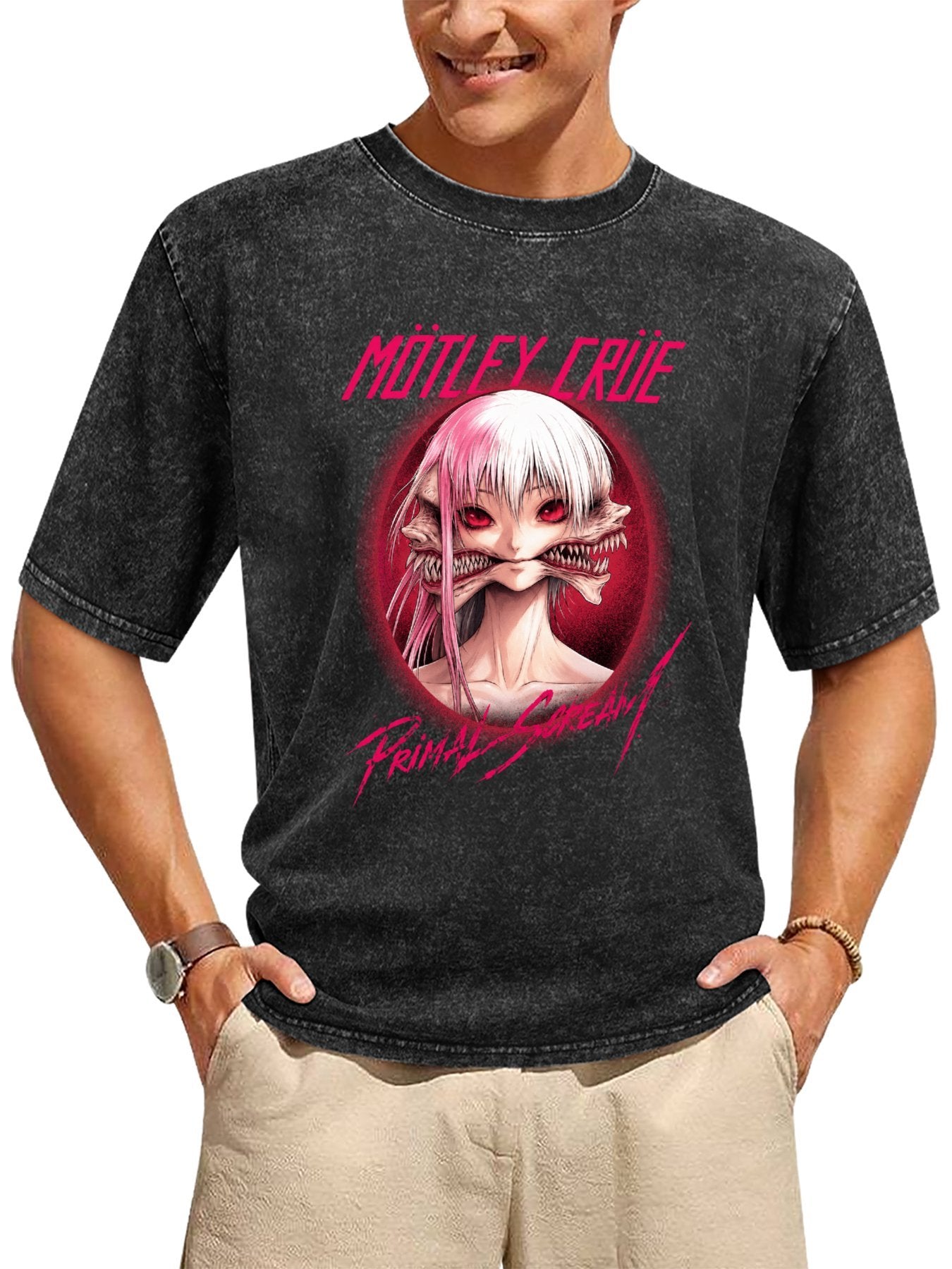 Mötley Crüe Primal Scream Demon Girl Graphic T-Shirt Secondary image