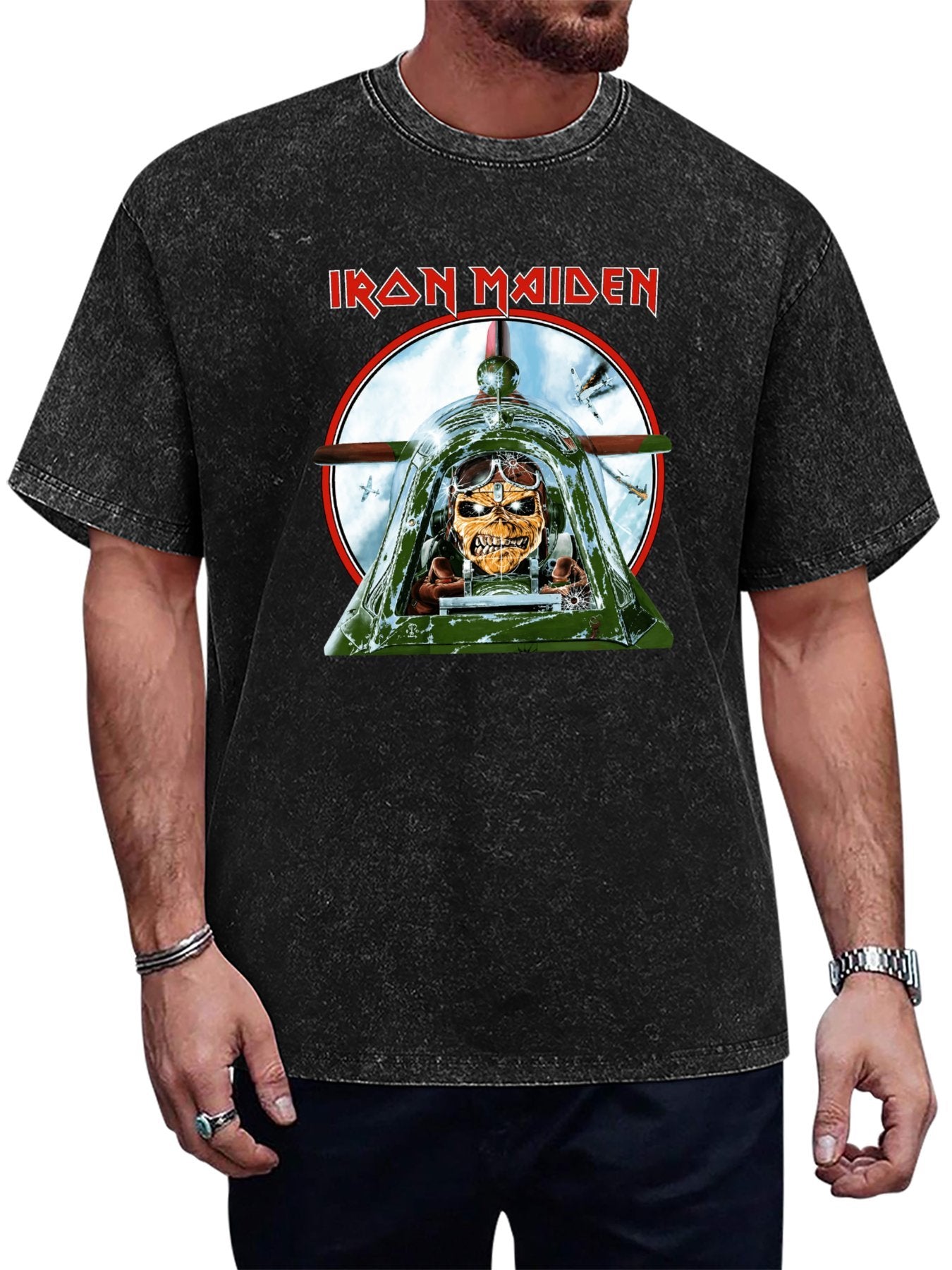 Iron Maiden Aces High Pilot Eddie Graphic T-Shirt Main image