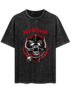 Vintage Washed Motörhead Warpig Chain Graphic T-Shirt
