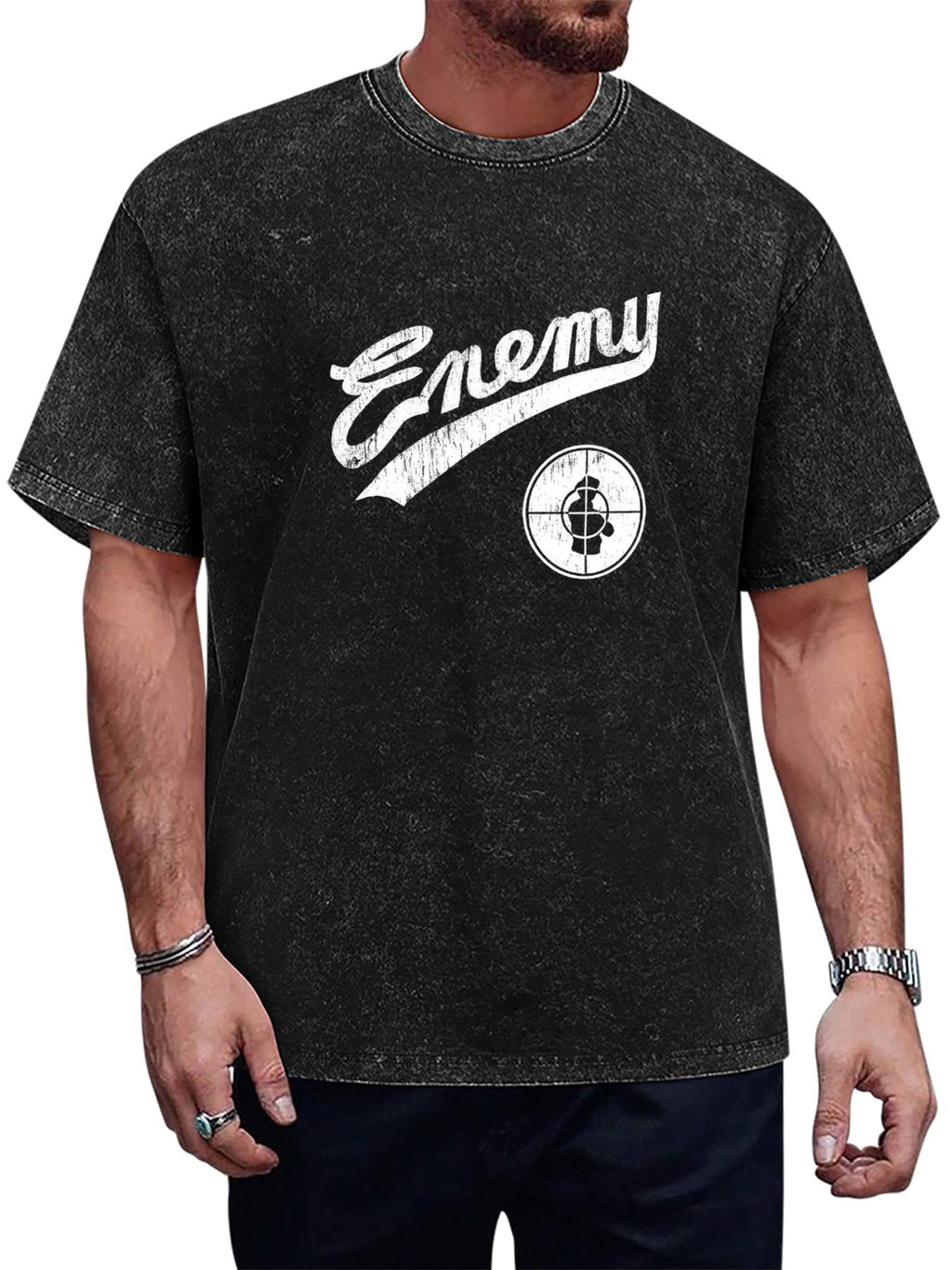 Enemy Target Logo Graphic Washed T-Shirt