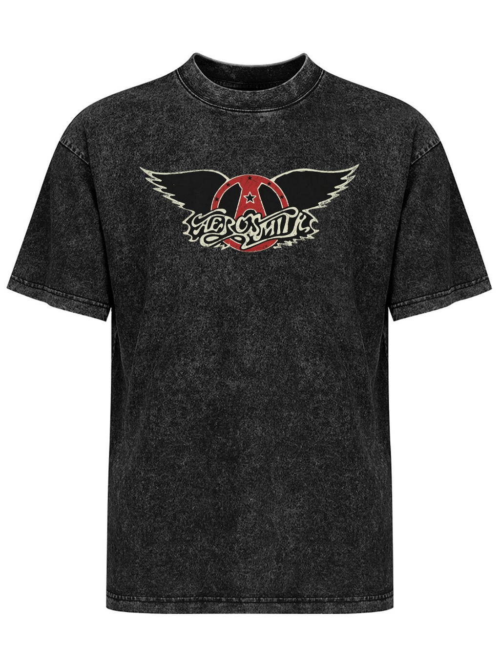 Aerosmith Distressed Winged Logo Graphic T-Shirt