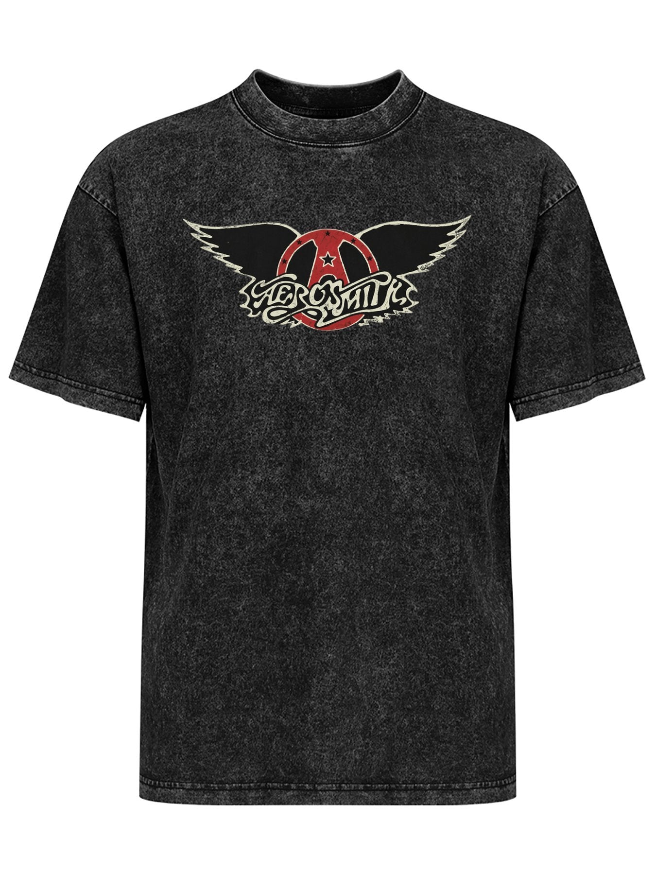 Aerosmith Distressed Winged Logo Graphic T-Shirt
