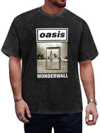 Oasis Wonderwall Framed Portrait Graphic T-Shirt