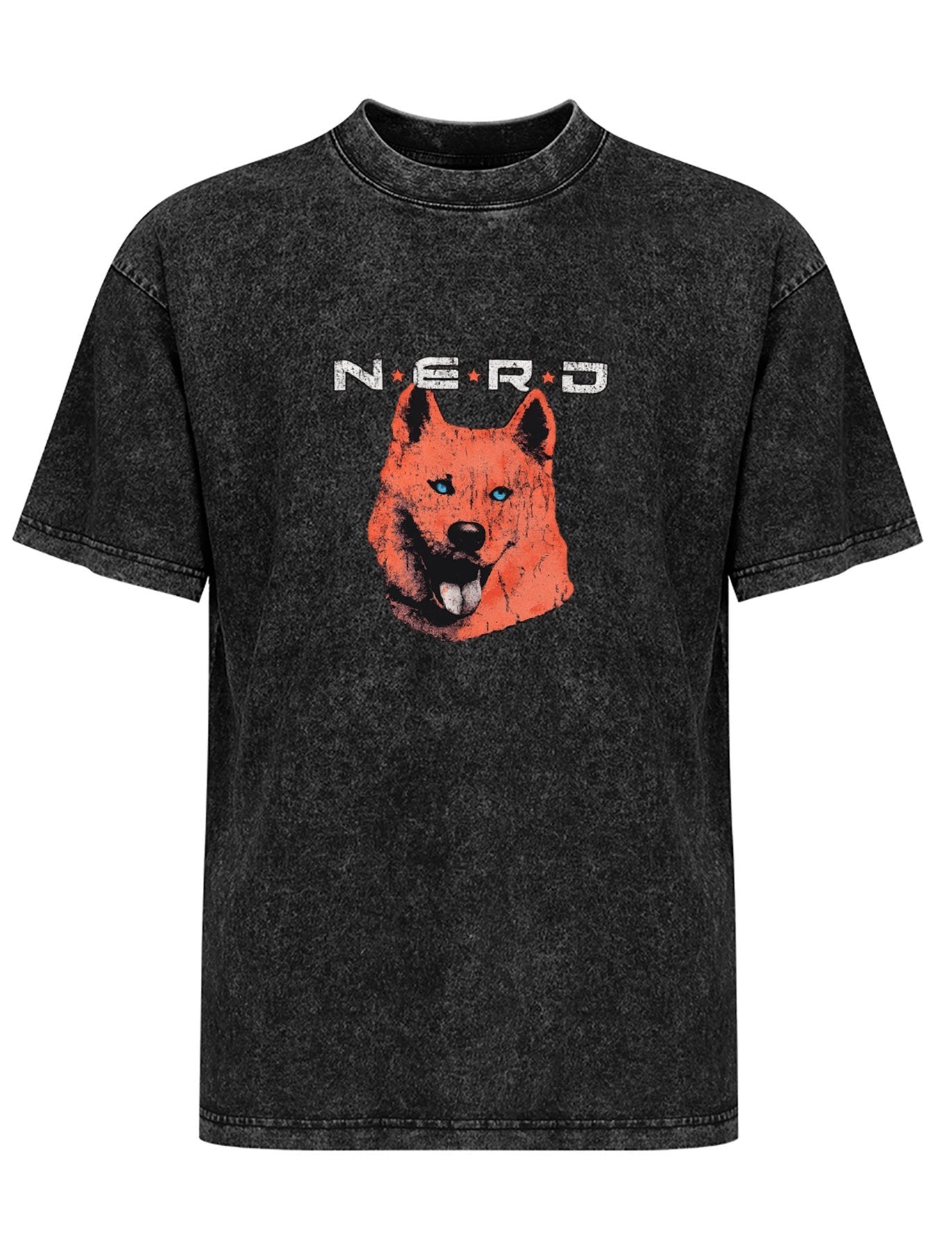 N.E.R.D Dog Graphic Washed T-Shirt