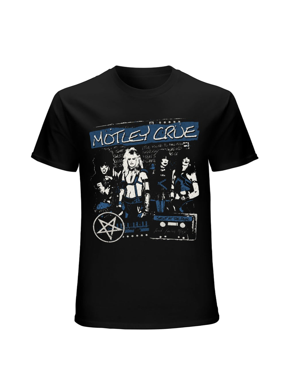 Mötley Crüe Shout At The Devil Cassette Graphic T-Shirt