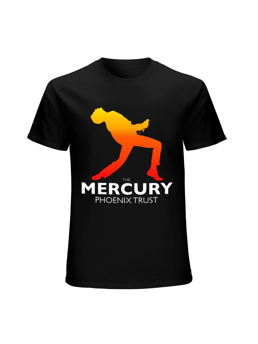 Queen Mercury Phoenix Trust Gradient Silhouette Graphic T-Shirt