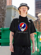 Grateful Dead Skull Lightning Bolt Retro T-Shirt