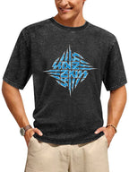 KISS Unmasked Blue Logo Graphic T-Shirt