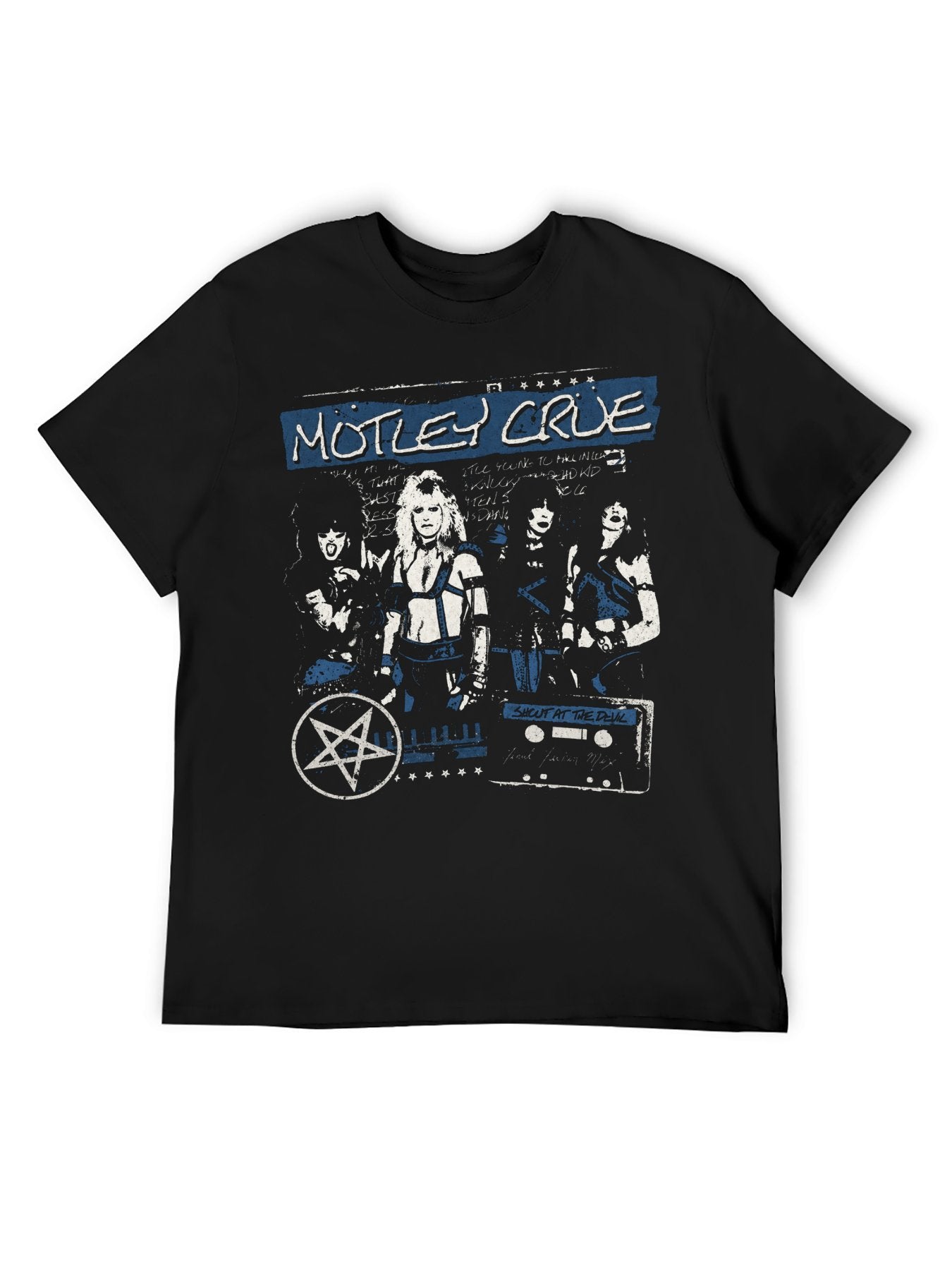 Mötley Crüe Shout At The Devil Cassette Graphic T-Shirt