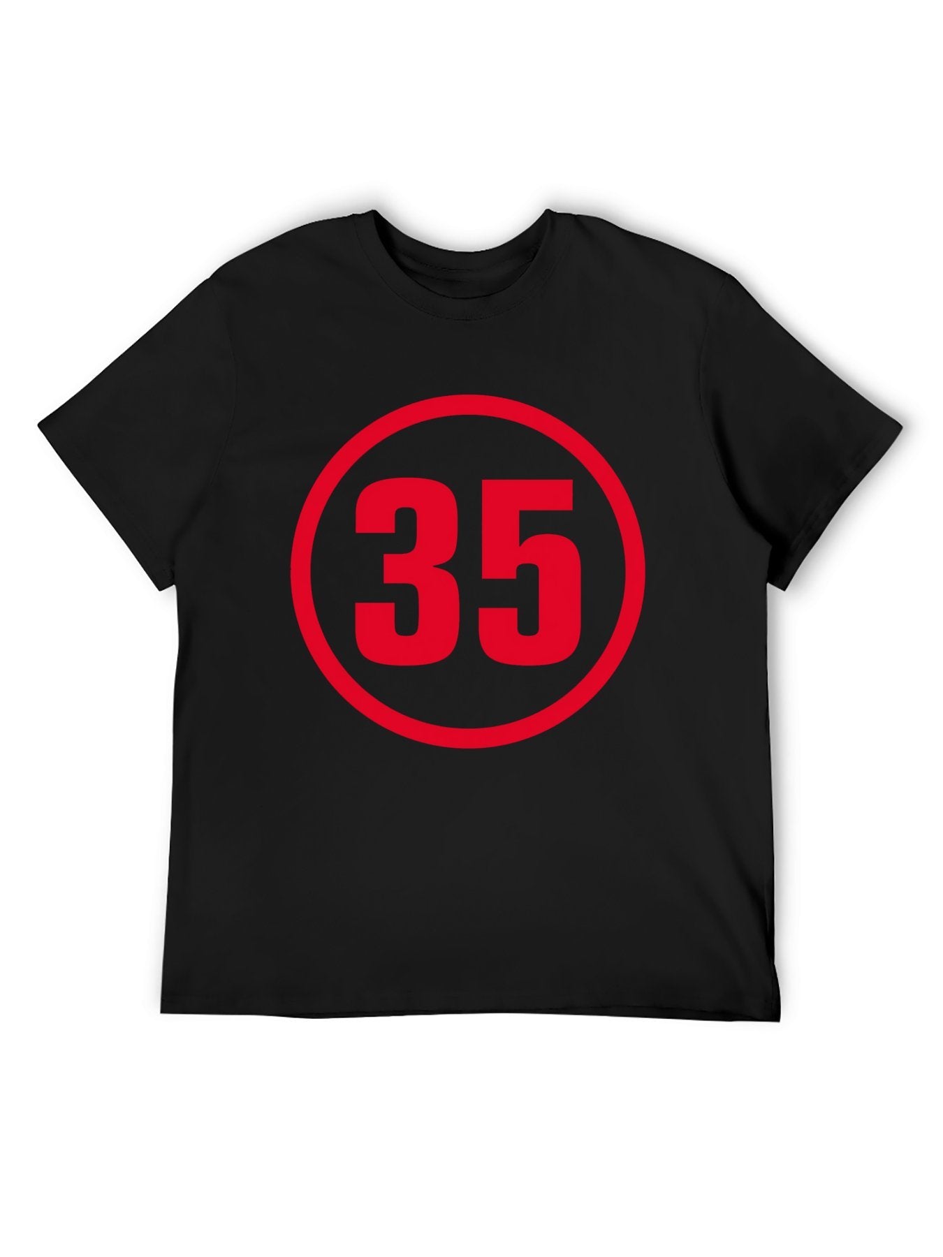Red 35 Circle Graphic T-Shirt