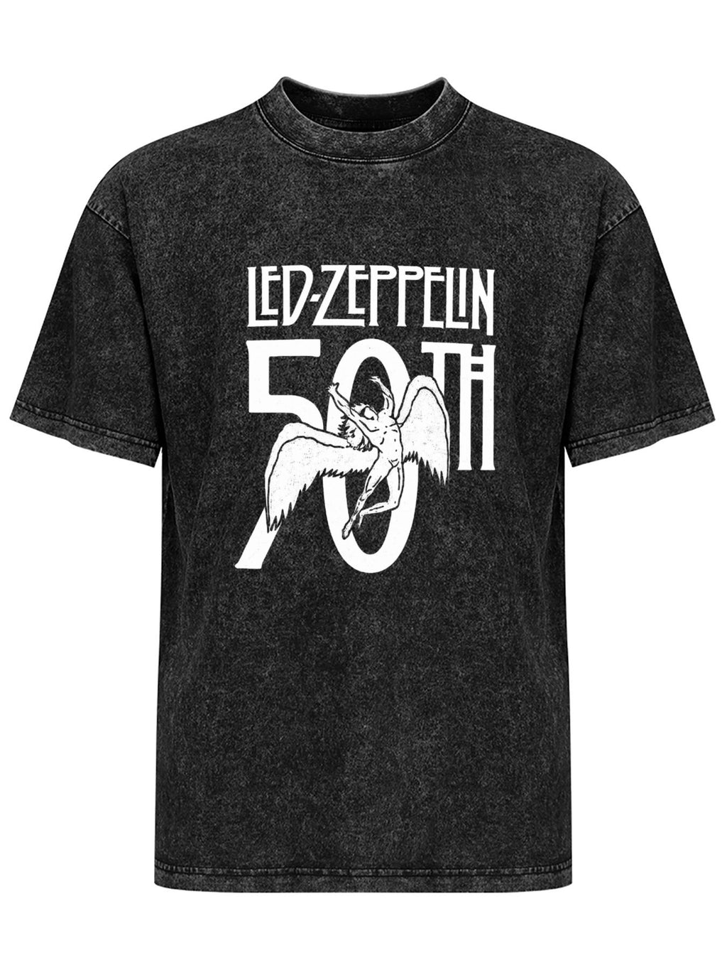 Led Zeppelin 50th Anniversary Winged Angel Graphic T-Shirt