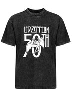 Led Zeppelin 50th Anniversary Winged Angel Graphic T-Shirt