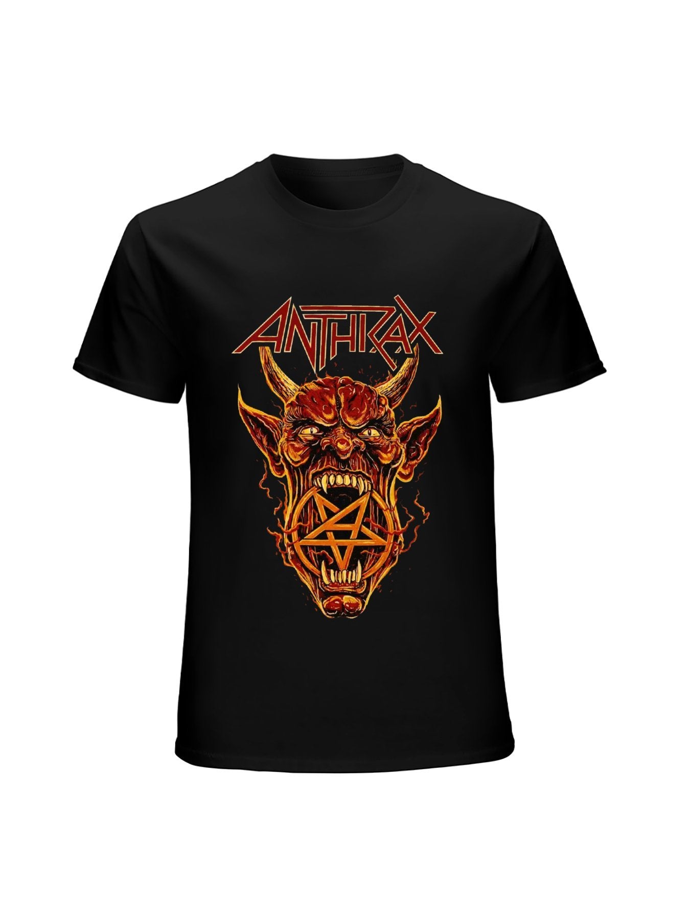 Anthrax Fiery Devil Pentagram T-Shirt
