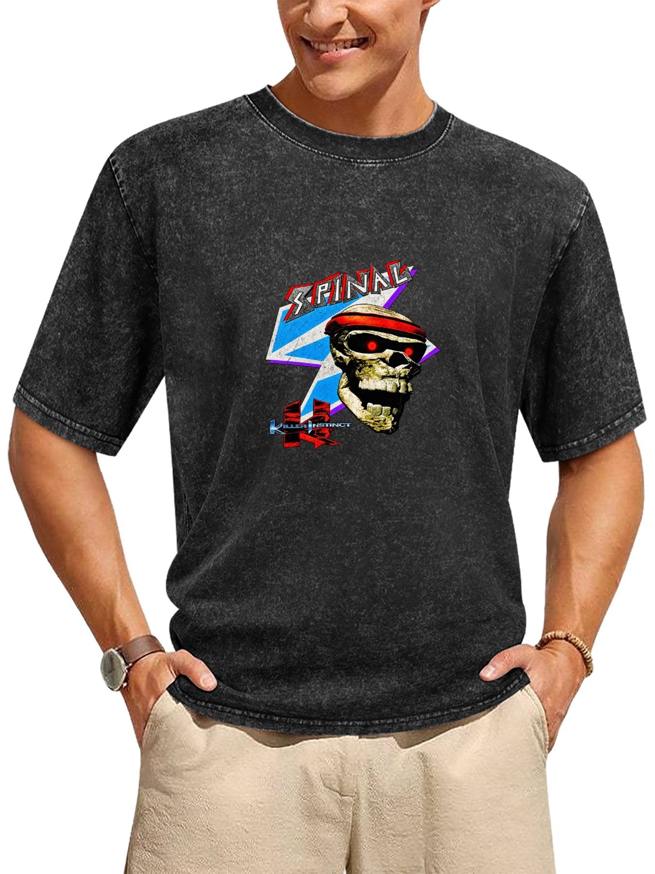 Killer Instinct Spinal Washed Graphic T-Shirt
