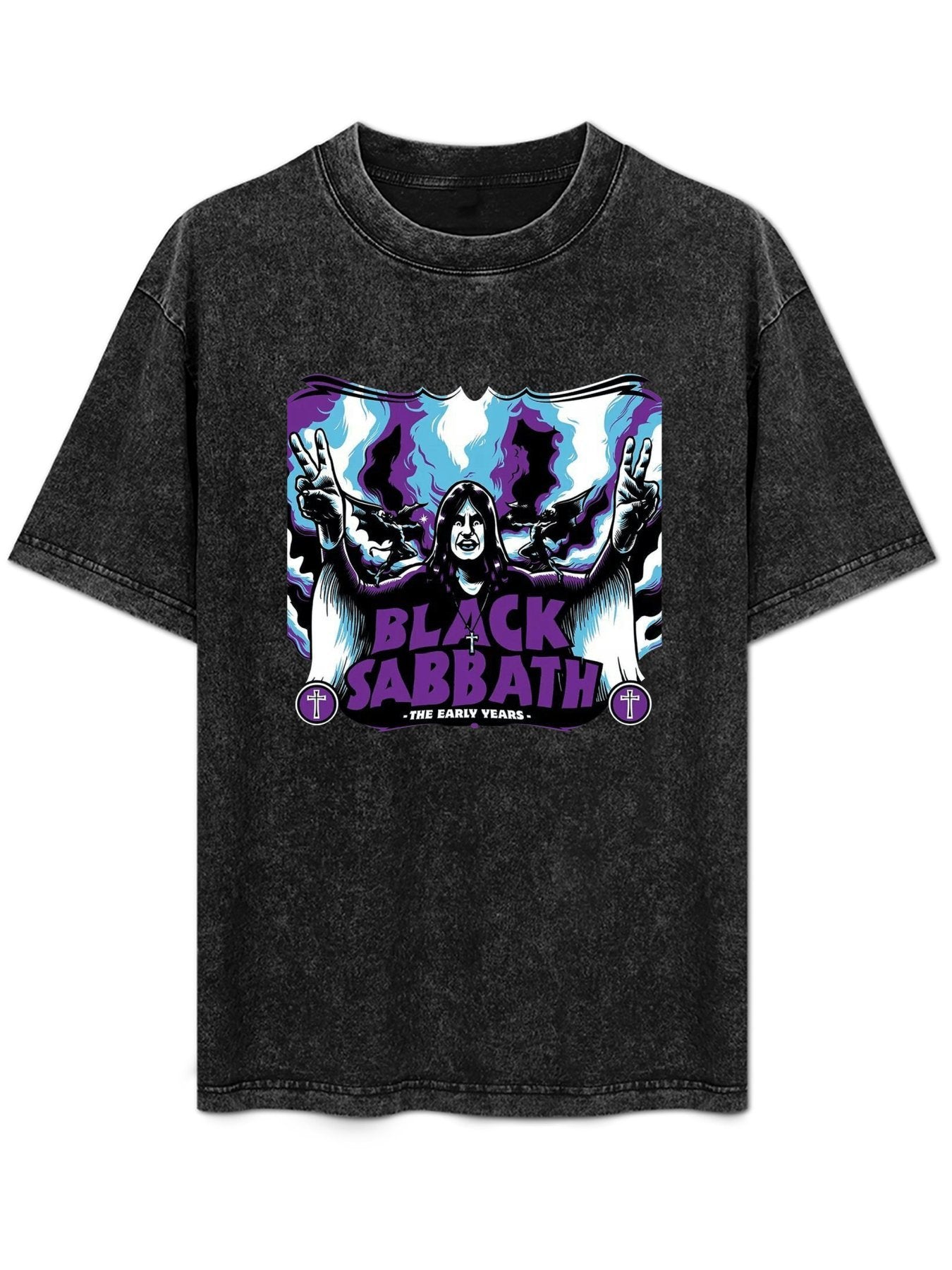 Vintage Washed Black Sabbath The Early Years Graphic T-Shirt