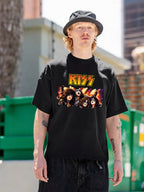 KISS Band Portrait Logo Graphic T-Shirt