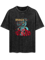 Glitch Bear But Vicious Vintage Washed T-Shirt