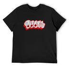 Retro Red & White Logo Graphic T-Shirt