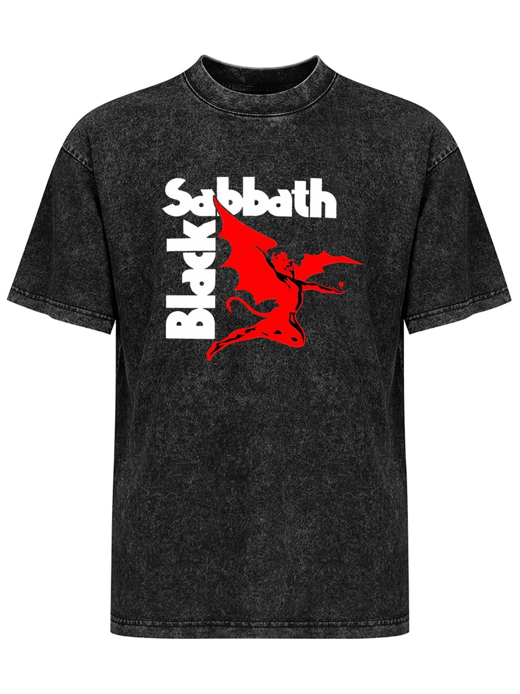 Vintage Washed Black Sabbath Red Demon Graphic T-Shirt