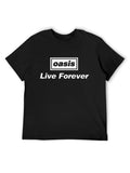 Oasis “Live Forever” Logo Graphic T-Shirt