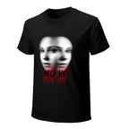 Help Me Distorted Face Graphic Black T-Shirt