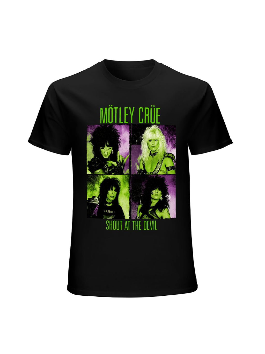 Mötley Crüe Shout At The Devil Photo Grid Graphic T-Shirt