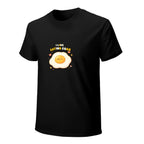 I Like Eating Eggs Graphic Black T-Shirt