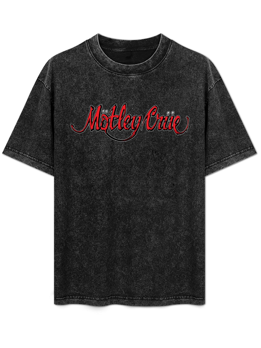Mötley Crüe Red Script Logo Graphic T-Shirt
