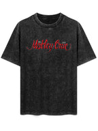 Mötley Crüe Red Script Logo Graphic T-Shirt