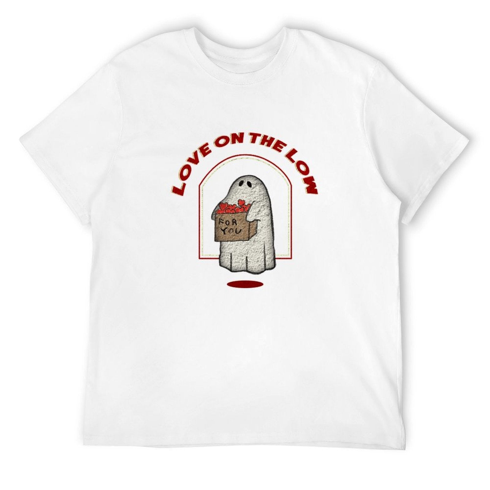 Love on the Low Ghost Graphic Black T-Shirt
