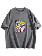Sailor Moon Washed Anime Graphic T-Shirt