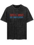 Guns N’ Roses Use Your Illusion Typography Graphic T-Shirt