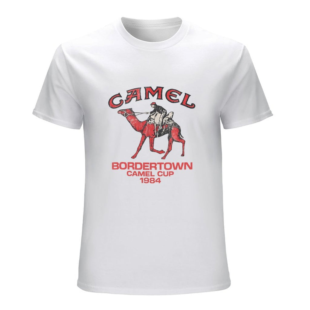 Bordertown Camel Cup Graphic White T-Shirt