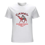 Bordertown Camel Cup Graphic White T-Shirt