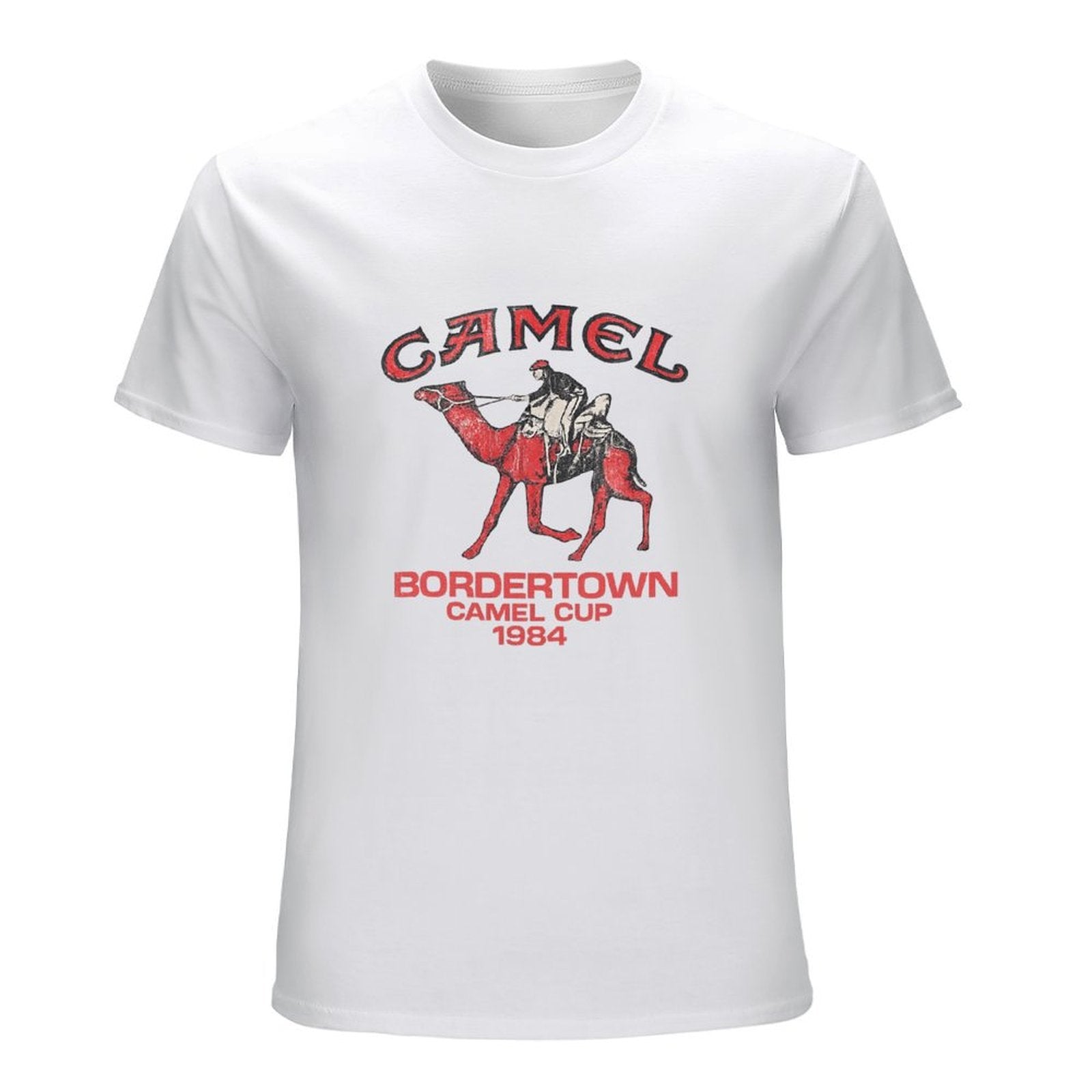 Bordertown Camel Cup Graphic White T-Shirt
